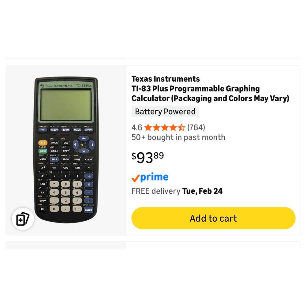 Texas Instruments TI-83 Plus Graphing Calculator - Picture 5 of 5
